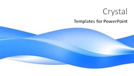  Presentation with waves - Presentation theme featuring waves-background background and a white colored foreground