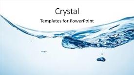  Presentation with rough - Slides featuring waves bubbles - rough water surface background and a white colored foreground