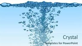  Presentation with water splash - Colorful theme enhanced with waves bubbles - water splash backdrop and a  colored foreground