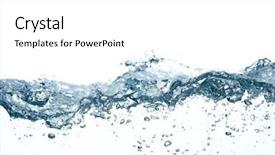  Presentation with splashing - Slides with waves bubbles - water splashing background background and a  colored foreground