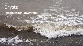  Presentation with waves - Audience pleasing PPT layouts consisting of waves-in-the-sea-alibag backdrop and a gray colored foreground