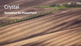  Presentation with wave - Audience pleasing PPT theme consisting of waves in the spring backdrop and a gray colored foreground