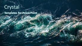  Presentation with high waves - Audience pleasing presentation consisting of waves-of-water backdrop and a ocean colored foreground