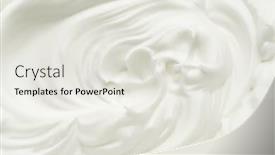  Presentation with dairy - Beautiful PPT theme featuring waves-of-white-eggs-cream backdrop and a sky blue colored foreground