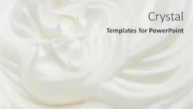  Presentation with dairy - Amazing presentation having waves-of-white-eggs-cream backdrop and a white colored foreground