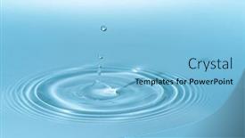  Presentation with collision - PPT theme featuring waves-on-the-surface background and a light blue colored foreground