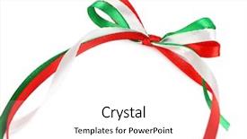  Presentation with half white and half bright coloured - Audience pleasing slide set consisting of waves string - bright silk ribbons isolated backdrop and a white colored foreground