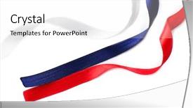  Presentation with colorful - Slide deck with waves string - colorful wavy ribbons isolated background and a white colored foreground