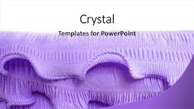  Presentation with material science engineering - Slide set enhanced with waves string - violet fashion material background and a white colored foreground