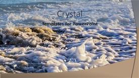  Presentation with wash - Colorful presentation enhanced with waves-turning-to-white-foam backdrop and a seafoam green colored foreground