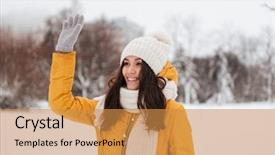  Presentation with bacteria gram positive - Presentation consisting of waving and greeting with somebody background and a  colored foreground