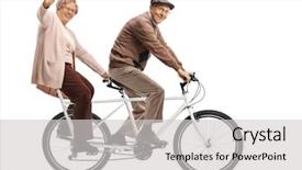  Presentation with chain - Presentation theme having waving isolated on white background and a light gray colored foreground