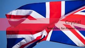  Presentation with union jack flag - Presentation theme featuring waving-union-jack-flag background and a red colored foreground