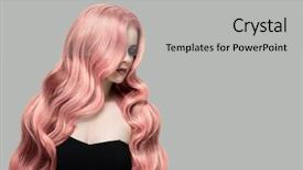  Presentation with wrinkles gray hair - PPT layouts consisting of wavy coloring hair flat gray background and a light gray colored foreground