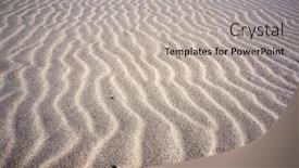  Presentation with sand dunes - Beautiful slides featuring wavy-lines-pattern-on-sand backdrop and a light gray colored foreground