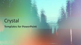  Presentation with nature - PPT theme enhanced with wawes - landscape reflected in water nature background and a seafoam green colored foreground