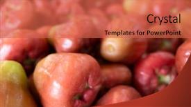  Presentation with wax - Audience pleasing slide set consisting of wax apple stacked backdrop and a  colored foreground