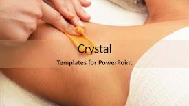  Presentation with sugaring - Slides enhanced with wax body - sugaring epilation with liquate sugar background and a coral colored foreground