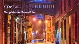  Presentation with neighborhood - Beautiful theme featuring way - alley in the tribeca neighborhood backdrop and a tawny brown colored foreground
