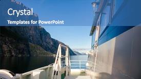  Presentation with 75th birthday photos heading - Slide set with way cross - ferry crossing lysefjord lysefjorden heading background and a teal colored foreground