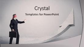  Presentation with forced - PPT theme having way forward points - scared blindfolded businessman forced background and a  colored foreground
