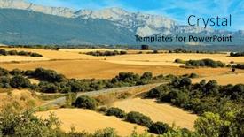  Presentation with forests - Presentation having way-from-san-sebastian background and a light blue colored foreground