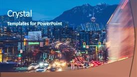  Presentation with guys night out - PPT theme enhanced with way go - light trails go background and a ocean colored foreground