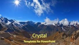  Presentation with autumn - Presentation theme consisting of way grossgloknershtrasse great highway wind background and a  colored foreground