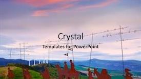  Presentation with saint - Audience pleasing slide set consisting of way of saint james alto del perdon top with steel sculpture of pilgrims at navarra backdrop and a lemonade colored foreground