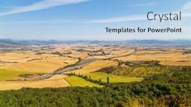  Presentation with way - Slides featuring way-of-saint-james-track background and a light blue colored foreground