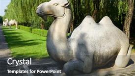  Presentation with general anesthesia - Beautiful slides featuring way of the ming tomb backdrop and a dark gray colored foreground