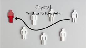  Presentation with one person black shadow - Slide deck having way-one-wooden-person background and a light gray colored foreground