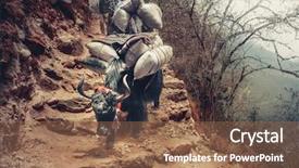  Presentation with everest - PPT layouts consisting of way to everest base background and a violet colored foreground