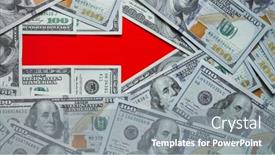  Presentation with pointer - Amazing PPT theme having way-to-wealth-concept-red backdrop and a gray colored foreground