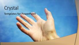  Presentation with truth - Slides featuring way truth life - palm to sky conceptual design background and a light blue colored foreground