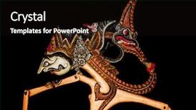  Presentation with wayang - Cool new PPT theme with wayang backdrop and a black colored foreground