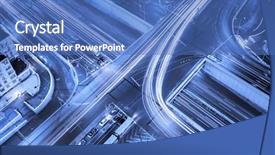  Presentation with indo china history maps - Cool new PPT theme with road junction at evening backdrop and a teal colored foreground