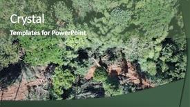  Presentation with plantation palm oil - Amazing slides having ways energy conservation - deforestation logging excavator cutting down backdrop and a ocean colored foreground