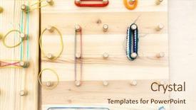  Presentation with maze - Presentation theme featuring ways paths picture - maze board for kids background and a cream colored foreground