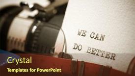  Presentation with writing the text human rights - Slides with we-can-do-better-text background and a tawny brown colored foreground