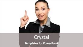  Presentation with idea - Amazing slide deck having we have answers - woman having an idea backdrop and a gray colored foreground