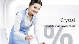  Presentation with best - Beautiful PPT theme featuring we offer best interest rates backdrop and a white colored foreground