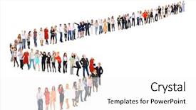  Presentation with stand - Amazing slide deck having we stand very long line backdrop and a  colored foreground