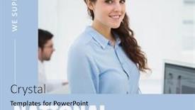  Presentation with awareness - Presentation with we-support-and-national-careers background and a  colored foreground