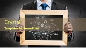  Presentation with teach - Audience pleasing PPT theme consisting of we-teach-you-right-business backdrop and a violet colored foreground