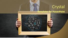  Presentation with teach - Audience pleasing slides consisting of we teach you right business mixed media backdrop and a coral colored foreground