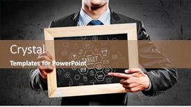  Presentation with teach - PPT theme consisting of we teach you right business mixed media mixed media background and a coral colored foreground