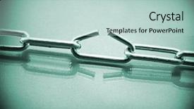  Presentation with chain - Colorful PPT theme enhanced with weak link - metal chain close up backdrop and a lemonade colored foreground