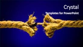  Presentation with rope - Amazing slides having weakest link - frayed rope breaking backdrop and a black colored foreground