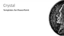  Presentation with silver - Slide deck enhanced with wealth-and-riches-represented background and a white colored foreground